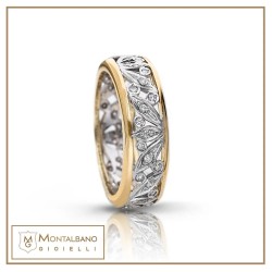 Anello Raggio di sole fascia  piccola| Gioielli De Nobili